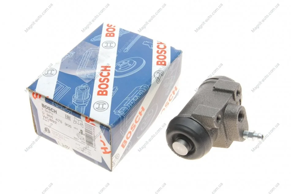 Тормозной цилиндр колесный CITROEN/FIAT/PEUGEOT Jumpe/Ducato/Boxer \'\'R \'\'98-06 BOSCH 0986475906 (фото 1)