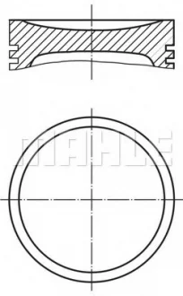 Поршень Mahle CITROEN/PEUGEOT Berlingo,C2,C3,Xsara,1007,Partner,206,306,307 1,4 95- MAHLE / KNECHT 0401100