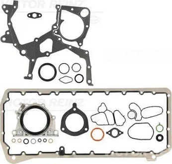 Комплект прокладок блок-картер двигуна BMW 3(E46),5(E60,E61),7(E65,E66),X3 3,0D 02- VICTOR REINZ 08-37313-02