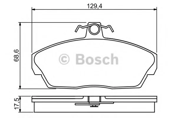 Гальмівні колодки дискові LAND ROVER Freelander \'\'F \'\'1,8-2,0 \'\'98-06 PR2 BOSCH 0986495228 (фото 1)