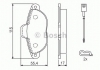 Гальмівні колодки дискові FIAT/FORD/LANCIA 500/Panda/Punto/Ka \'\'F \'\'07>> BOSCH 0986494115 (фото 8)