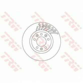 Диск гальмівний (1 шт.) CITROEN C4 Grand Picasso/C4 Picasso "F D=283mm "13>> TRW DF6657