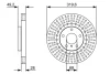 Гальмівний диск INFINITI/NISSAN FX35/FX/Maxima F'3,5-4,502-08 BOSCH 0986479V60 (фото 1)