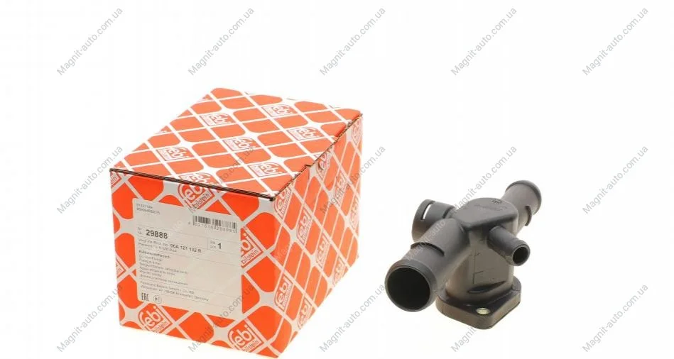 Фланец системы охлаждения AUDI/SKODA/VW A3/Octavia/Golf/Jetta 1,6L "04>> FEBI BILSTEIN 29888 (фото 1)