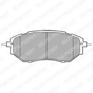 Гальмівні колодки дискові SUBARU Forester/Legacy/Outback/Tribeca "F "04>> Delphi LP1941