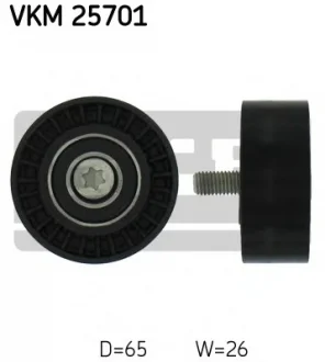 Ролик паразитний CHEVROLET Captiva/Cruze/Epica/Lacetti/Nubira "2,0L "05>> SKF VKM25701