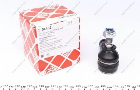 Наконечник рулевой тяги VW Golf / VW Transporter (T1/T2/T3) / Volvo 340 FEBI BILSTEIN 04452