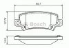 Гальмівні колодки дискові TOYOTA Corolla \'\'1.4i,1.6i 16V \'\'>>02 PR2 BOSCH 0986495072 (фото 1)