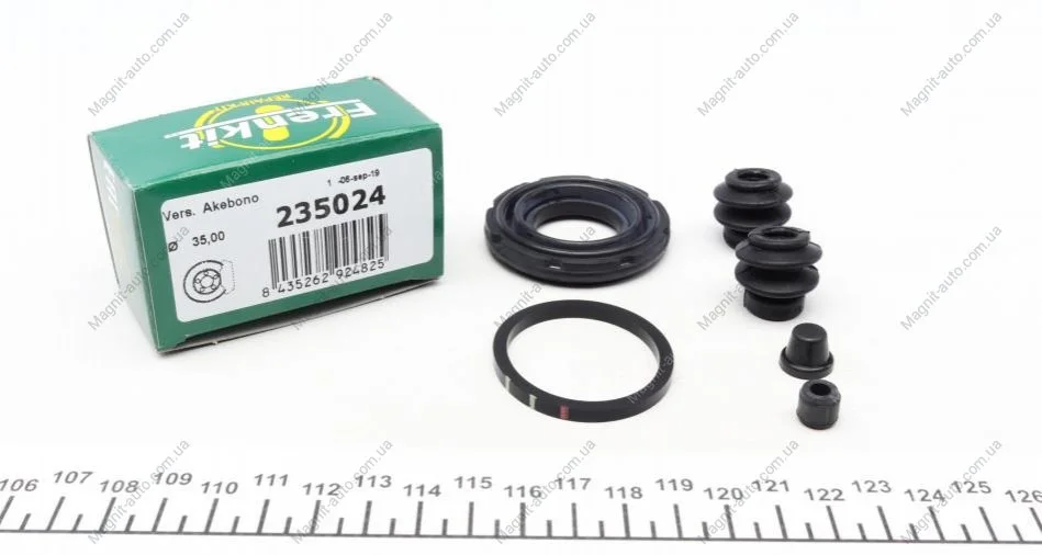 Ремкомплект гальмівного супорту NISSAN-DATSUN QUASHQAI, TIIDA, X-TRAIL FRENKIT 235024 (фото 1)
