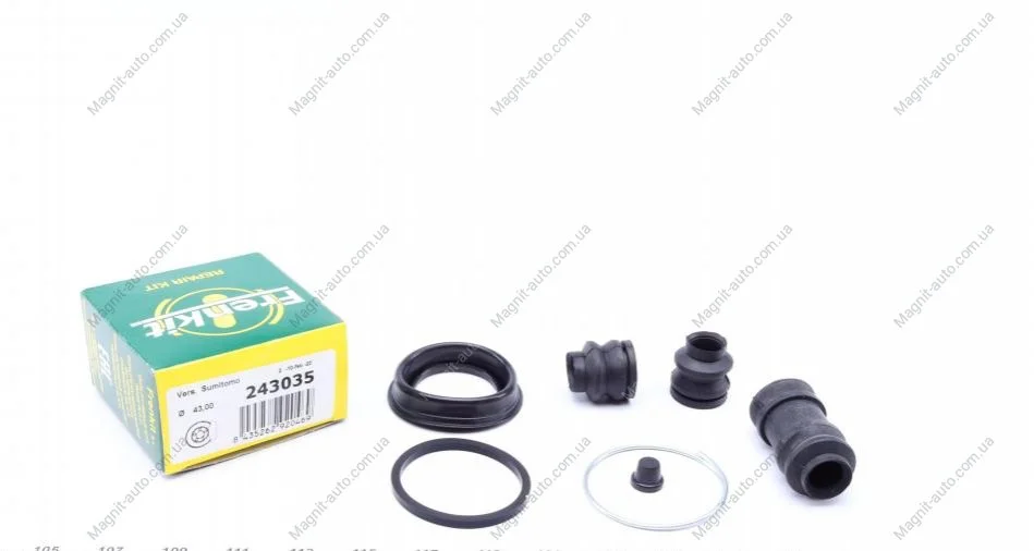 Ремкомпл. супорта зад Mitsubishi Pjero Sport 98- 43mm FRENKIT 243035 (фото 1)