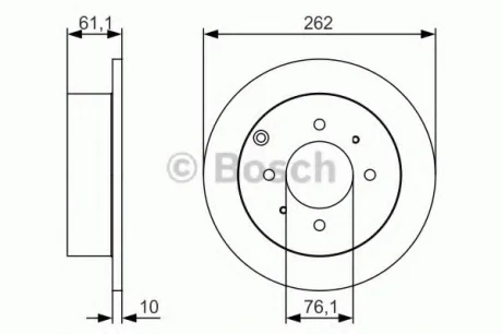 Тормозной диск PR2 HYUNDAI/KIA Matrix/Sonata/Magentis "R "98-05 BOSCH 0986479S68