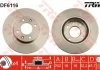 Диск тормозной (1 шт.).) HYUNDAI/KIA I10/Picanto "F D=252mm "05>> TRW DF6116 (фото 1)