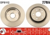 Диск гальмівний (1 шт.) OPEL/SAAB Insignia/9-3 "R D=315mm "08>> TRW DF6112 (фото 1)