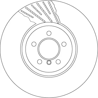 Диск гальмівний BMW 5 (F07,F10)/ 7(F01,F02) "FR "D=374mm "08>> TRW DF6614S