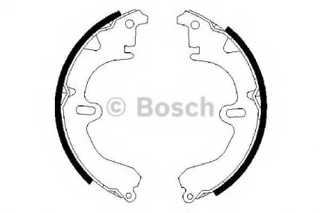 Тормозные барабанные колодки TOYOTA Carina E/Corolla \'\'>>02 BOSCH 0986487203