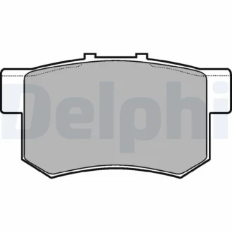 Тормозные колодки дисковые HONDA Accord/Legend/Prelude "91-99 Delphi LP948