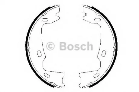 Гальмівні колодки барабанні OPEL/Calibra/Vectra/Omega"89-97 BOSCH 0986487214