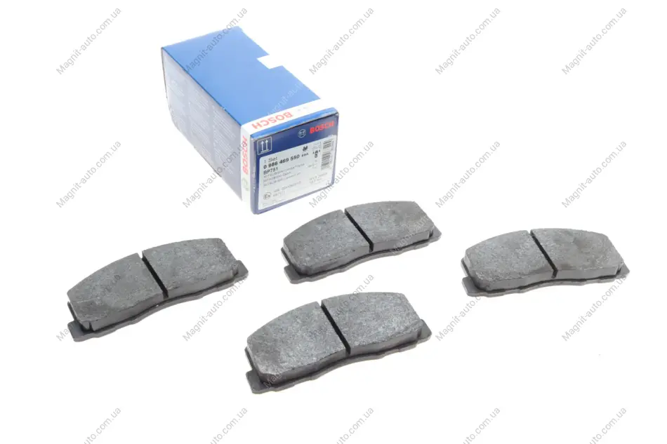 Гальмівні колодки дискові MITSUBISHI Colt/Galant/Lancer -92 BOSCH 0986469550 (фото 1)