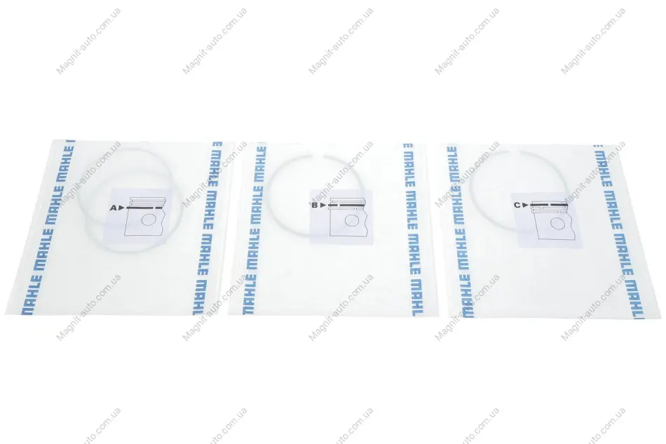 Комплект поршневых колец Mahle BMW 540i,740i,X5 4,4 96-01 MAHLE / KNECHT 08312N0 (фото 1)