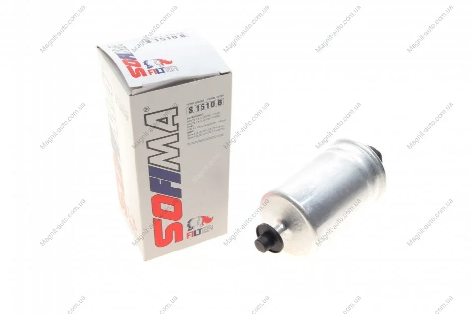 Фильтр топливный OPEL/PAUGEOT/SEAT/SKODA/VW "1,9-2,5 "97-05 SOFIMA S1510B (фото 1)