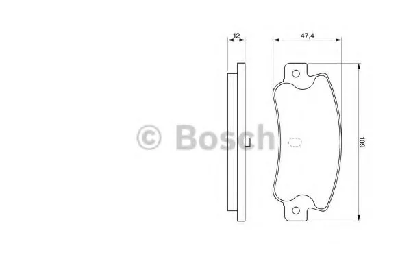 Гальмівні колодки дискові ALFA ROMEO 164/FIAT Croma90 -98 BOSCH 0986461770 (фото 1)