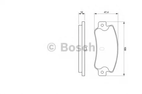 Гальмівні колодки дискові ALFA ROMEO 164/FIAT Croma90 -98 BOSCH 0986461770