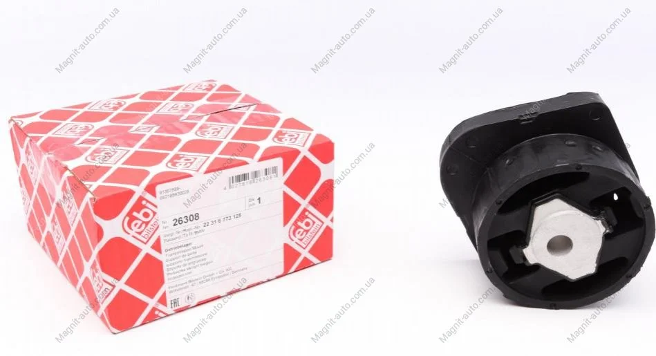 Подушка КПП BMW 3 (E46)/ 5 (E60)/ X1(E84)/ X3(E83) "00>> FEBI BILSTEIN 26308 (фото 1)