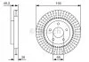Гальмівний диск NISSAN Altima \'\'F \'\'2,5-3,5 \'\'06>> BOSCH 0986479T99 (фото 1)