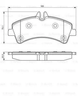 Фото 1 - гальмівні колодки дискові MB Sprinter \'\'R \'\'06>> PR2 BOSCH 0986495099 Гальмівні колодки дискові MB Sprinter \'\'R \'\'06>> PR2 BOSCH 0986495099 (фото 1)