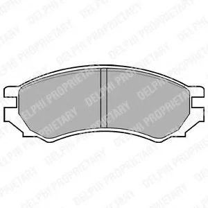 Гальмівні колодки дискові NISSAN Primera/Sunny "F "90-95 Delphi LP670