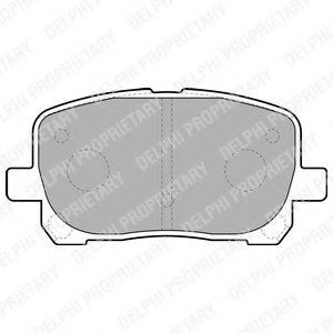 Гальмівні колодки дискові TOYOTA Avensis Verso "F "01-05 Delphi LP1711 (фото 1)