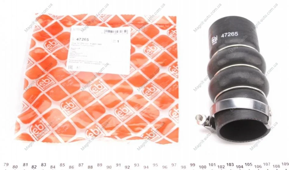 Шланг інтеркулера FORD Transit 1.8 TDCI Duratorq "02-13 FEBI BILSTEIN 47265 (фото 1)