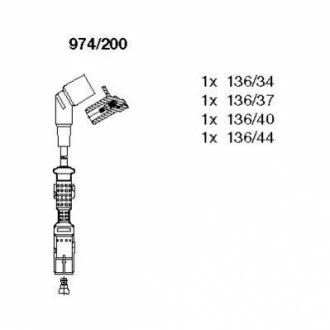 Комплект проводів BMW 3(E36/46)/5(E34) "1,6-1,8 "95-06 BREMI 974/200