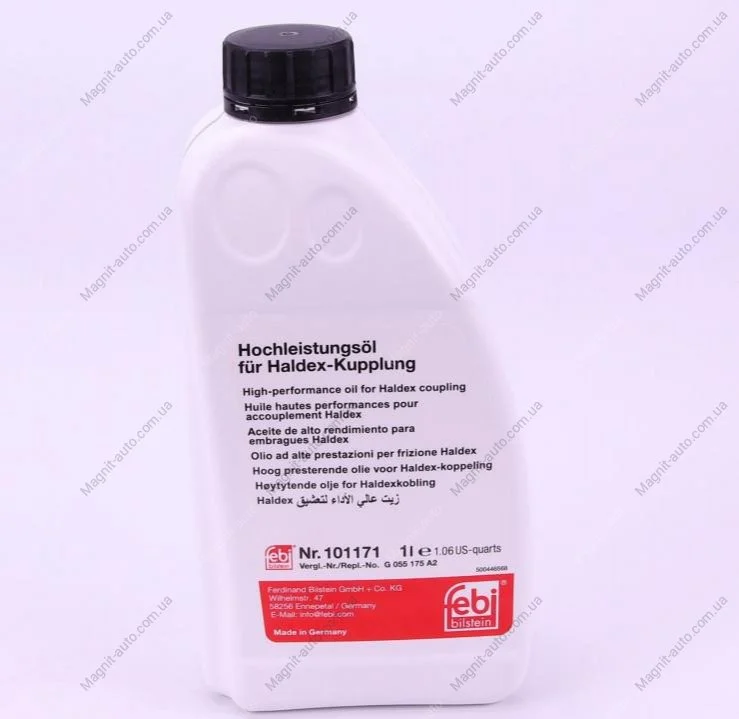 Мастило муфти «Халдекс» AUDI/SEAT/SKODA/VW "1L(Yellow) FEBI BILSTEIN 101171 (фото 1)