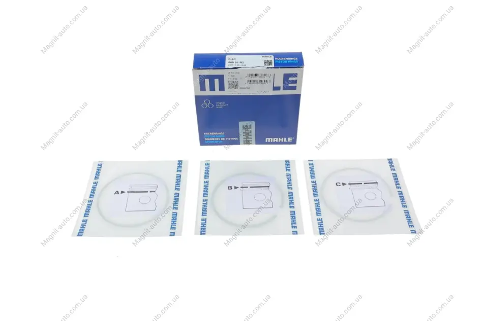 Комплект поршневих кілець AR/FIAT /OPEL "1,9CDTi "03>> MAHLE / KNECHT 00981N2 (фото 1)