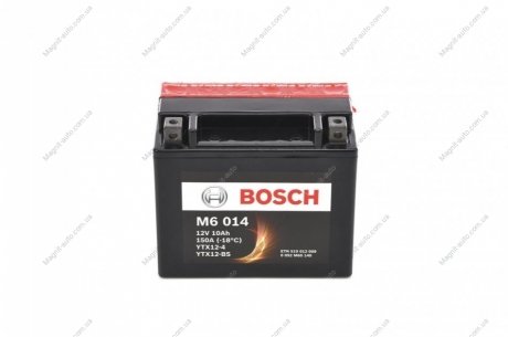 Мотоциклетна акумуляторна батарея AGM 12V 10 А*ч 150А BOSCH 0092M60140
