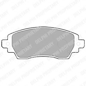 Гальмівні колодки дискові TOYOTA Corolla E "F "97-02 Delphi LP1560 (фото 1)