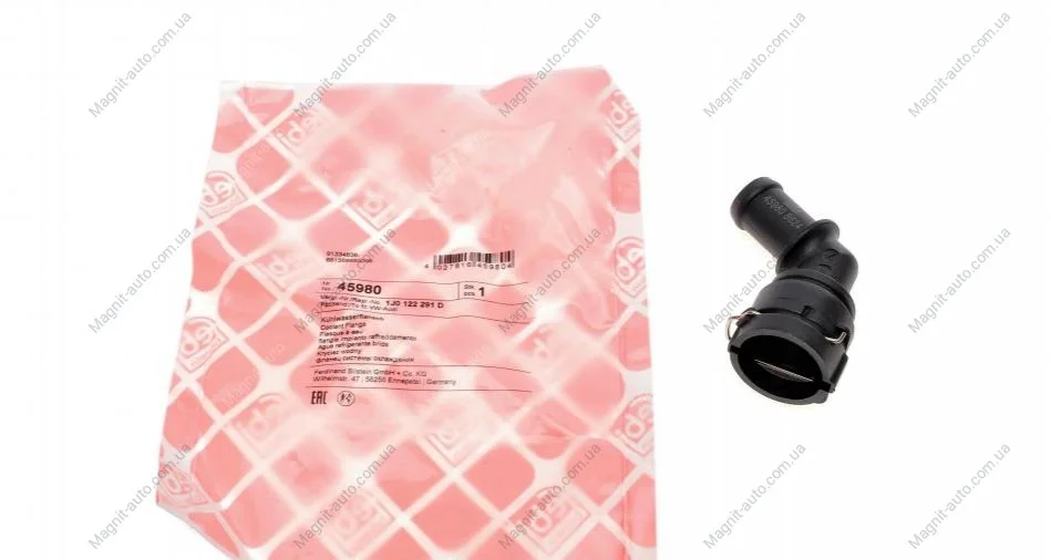 Фланець системи охолодження AUDI/SKODA/VW "1,4-"3,2L FEBI BILSTEIN 45980 (фото 1)