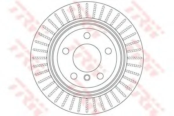 Диск гальмівний BMW 3(F30)/4(F36) "R D=300mm "11>> TRW DF6513S (фото 1)