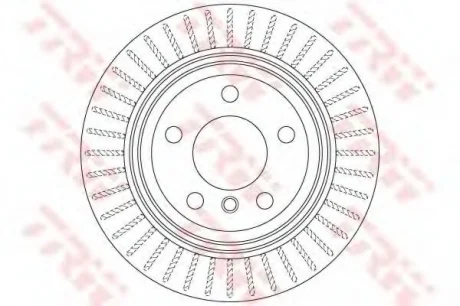 Диск тормозной BMW 3(F30)/4(F36) "R D=300mm "11>> TRW DF6513S