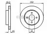 Тормозной диск NISSAN Almera N15 'R'95-00 BOSCH 0986479238 (фото 1)