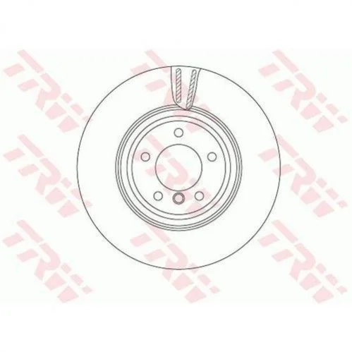 Диск тормозной BMW 3(E90,E92) "F D=348mm "05-15 TRW DF4775S (фото 1)