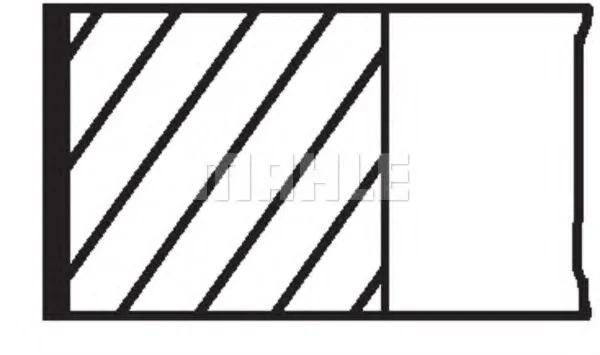 Кольца поршневые Mahle MAHLE / KNECHT 02808N2 (фото 1)