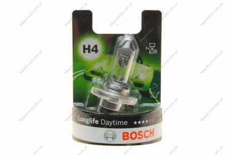 Лампа H4 60/55W 12V Longlife Daytime блистер BOSCH 1987301054