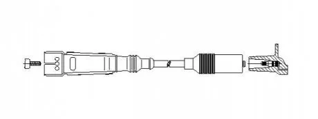 Провід високовольтний AUDI/VW "1,6-2,0 >>"96 BREMI 110/60