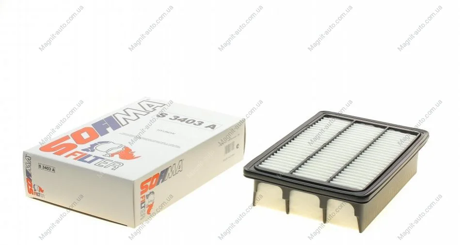 Фільтр повітряний HYUNDAI "2,2-2,7 "06-12 SOFIMA S3403A (фото 1)