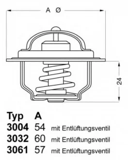 Термостат NISSAN Micra ll "1.0-1.4 "92-02 WAHLER 3004.82