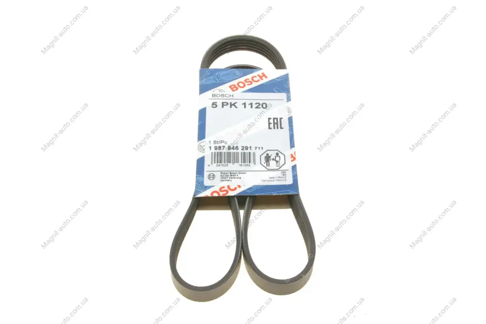 Ремінь П-клиновий 5PK1120 VAG \'\'4.2FSI BOSCH 1987946291 (фото 1)