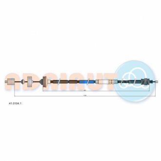 Трос зчеплення Renault/Laguna 2.0, 98- ADRIAUTO 41.0104.1