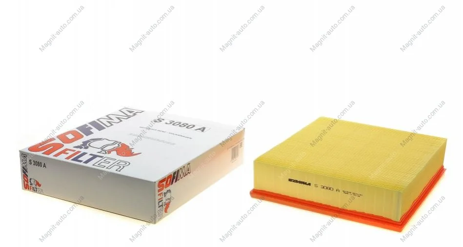 Фільтр повітряний VW/MB "2,2-2,8 "02-06 SOFIMA S3080A (фото 1)